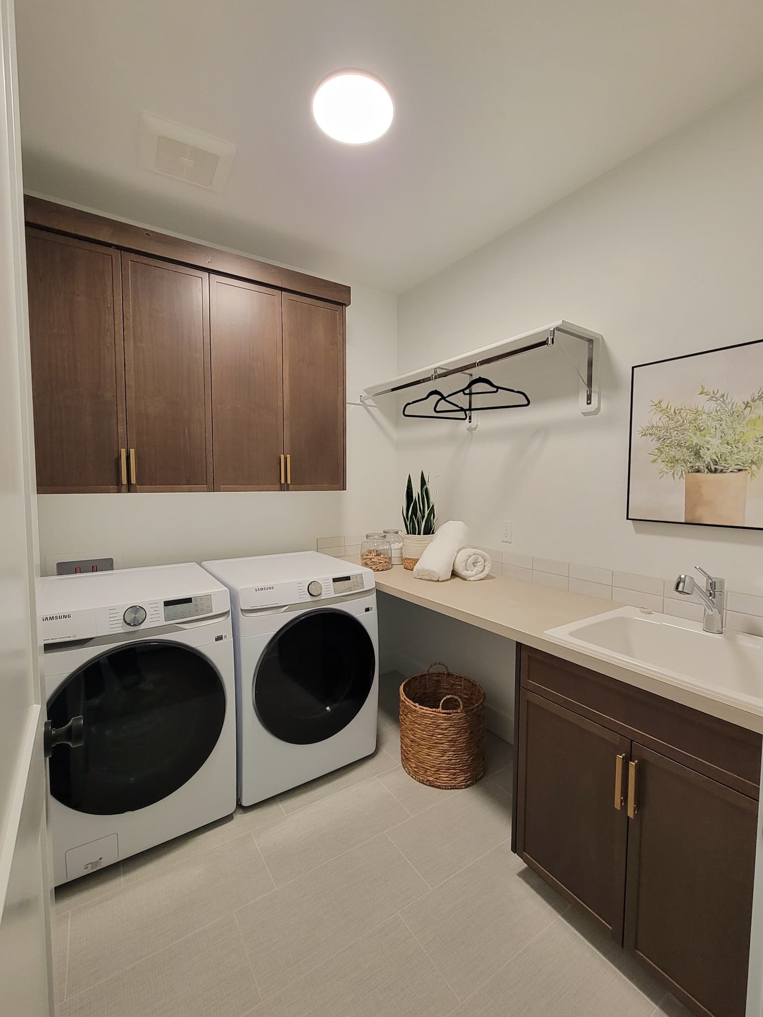 Custom laundry room cabinetry project 1