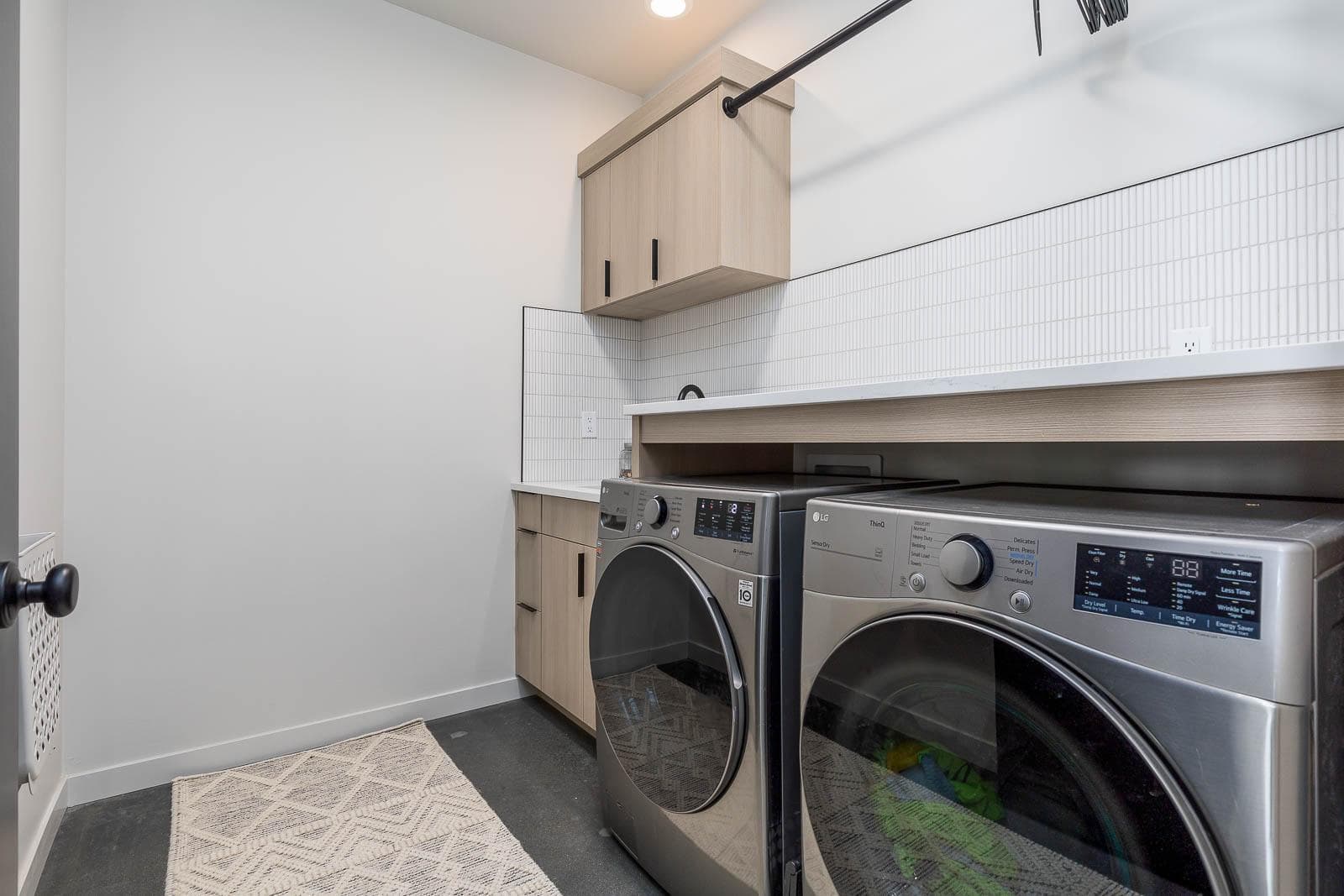 Custom laundry room cabinetry project 3