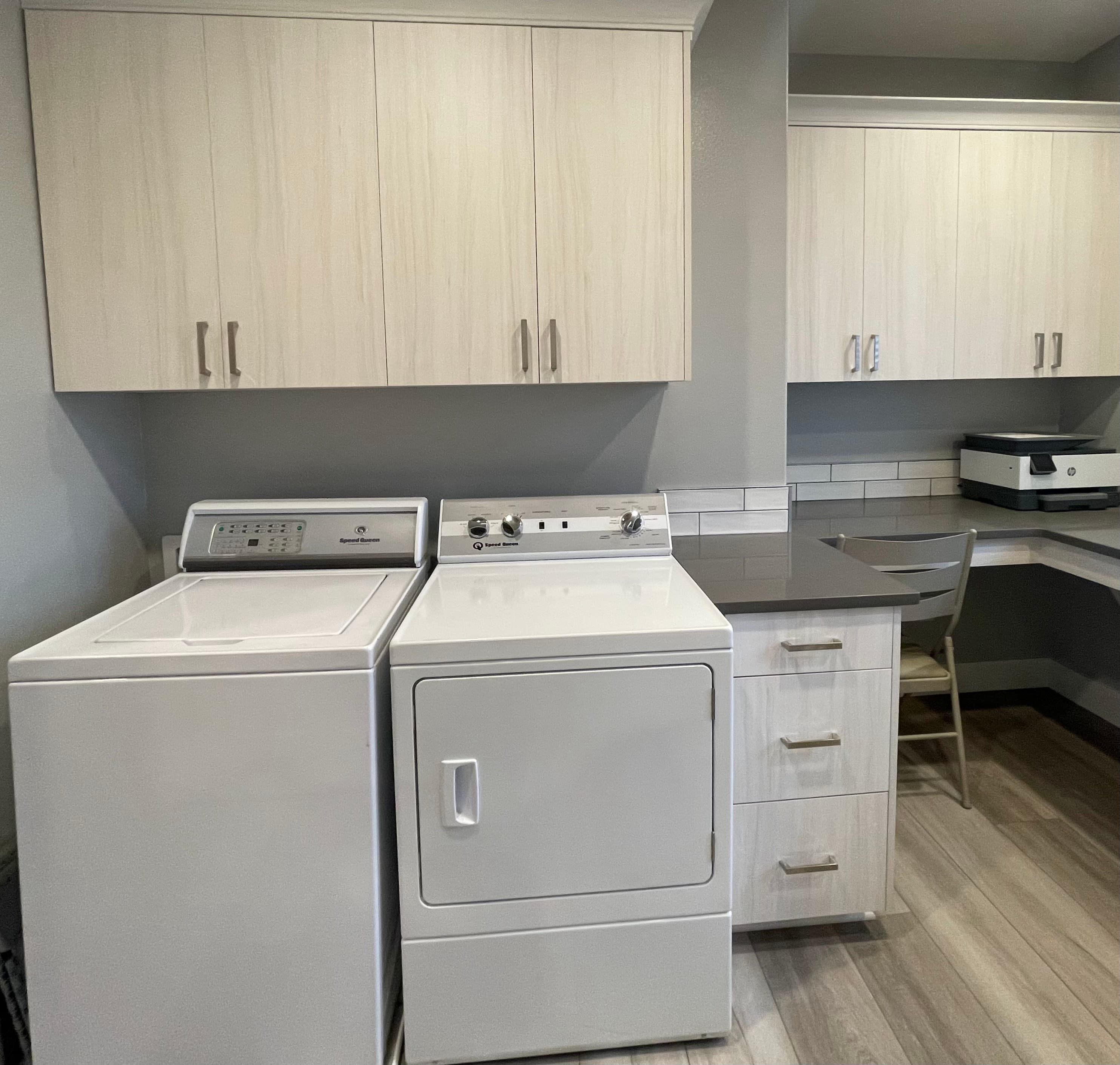 Custom laundry room cabinetry project 8