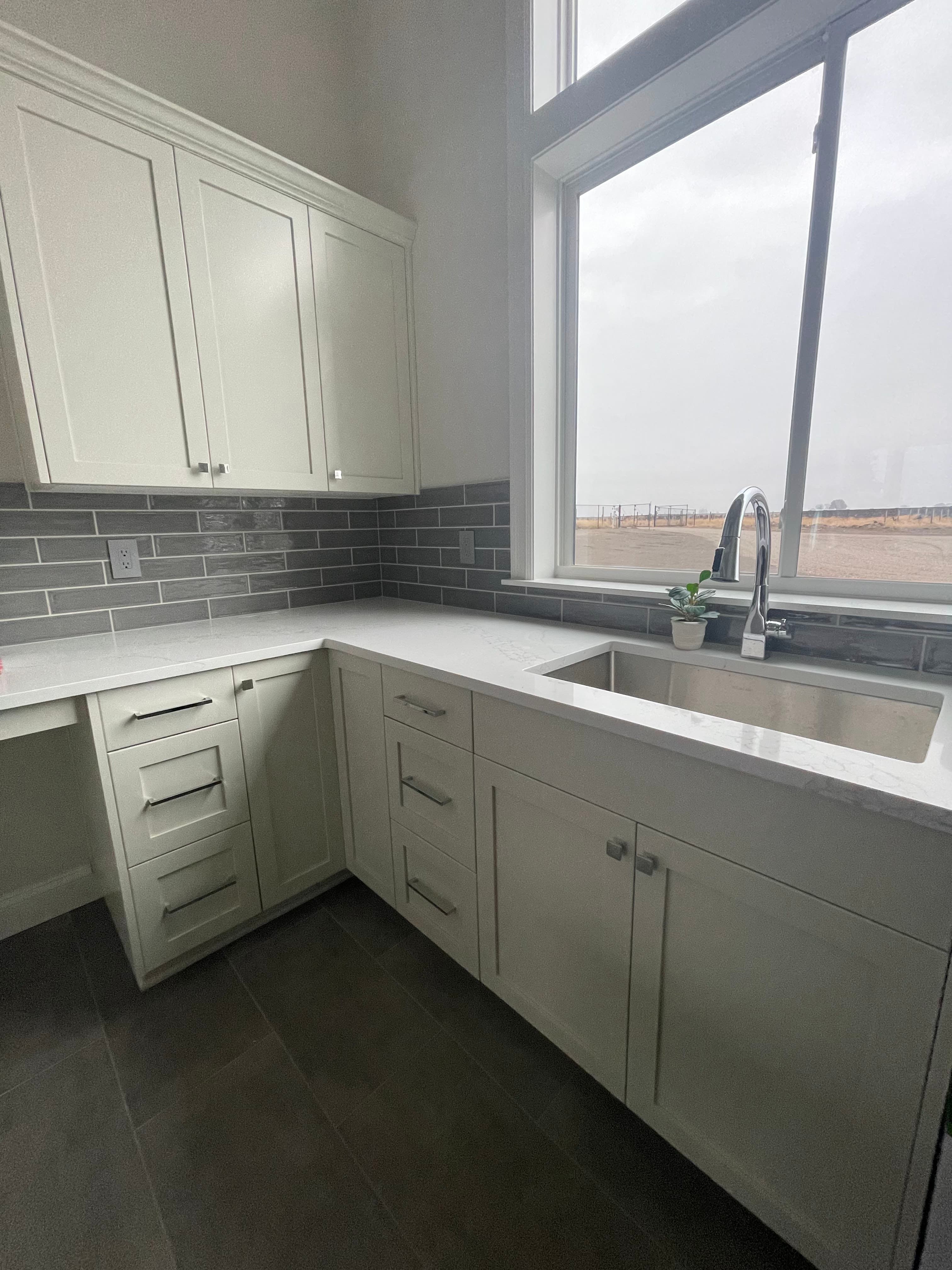 Custom laundry room cabinetry project 9