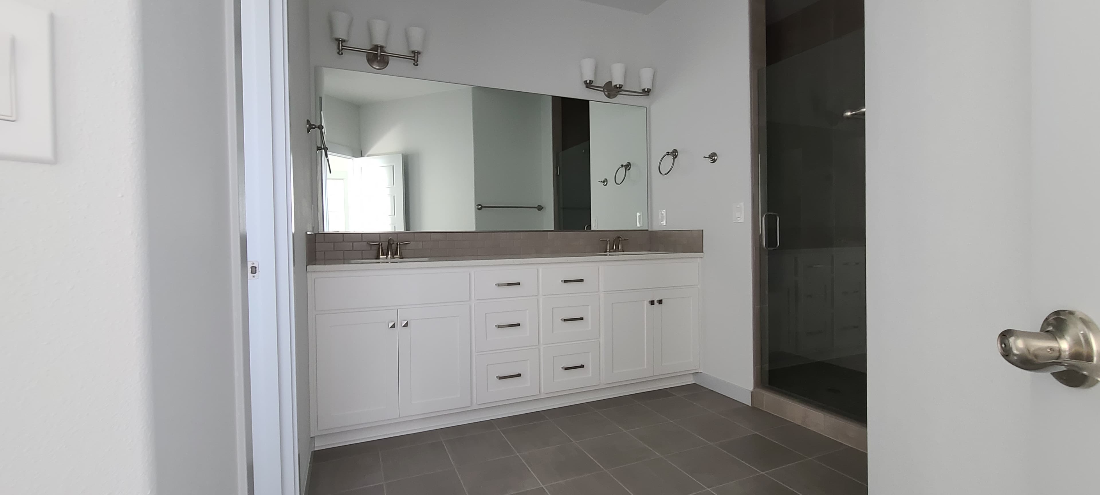 Custom bathroom vanity project 1