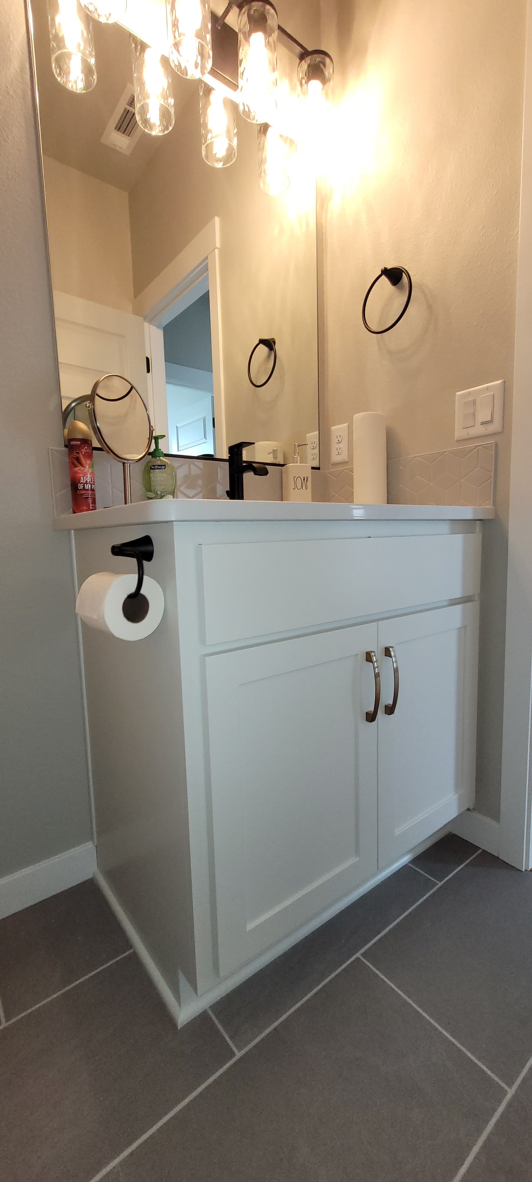 Custom bathroom vanity project 2