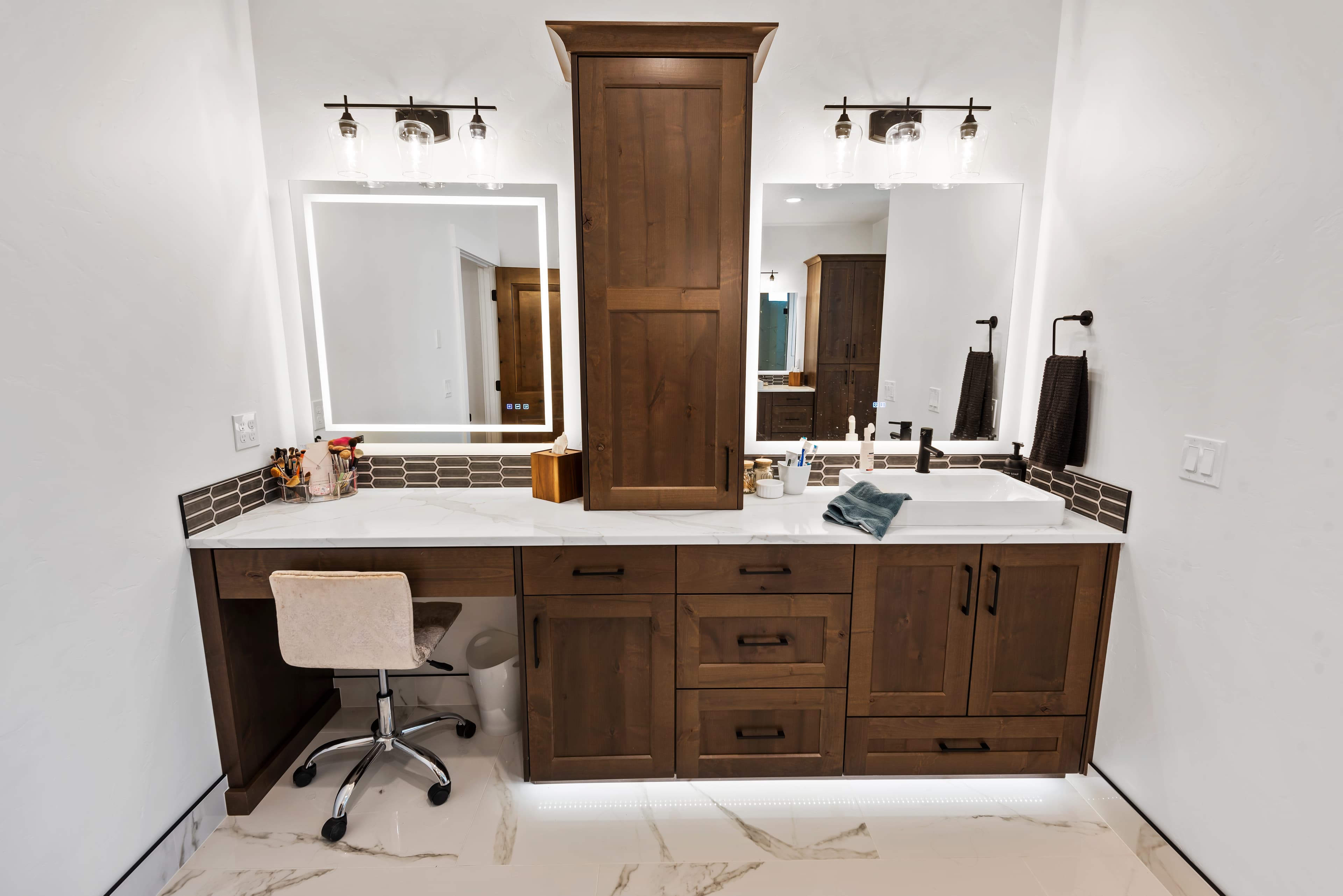 Custom bathroom vanity project 7