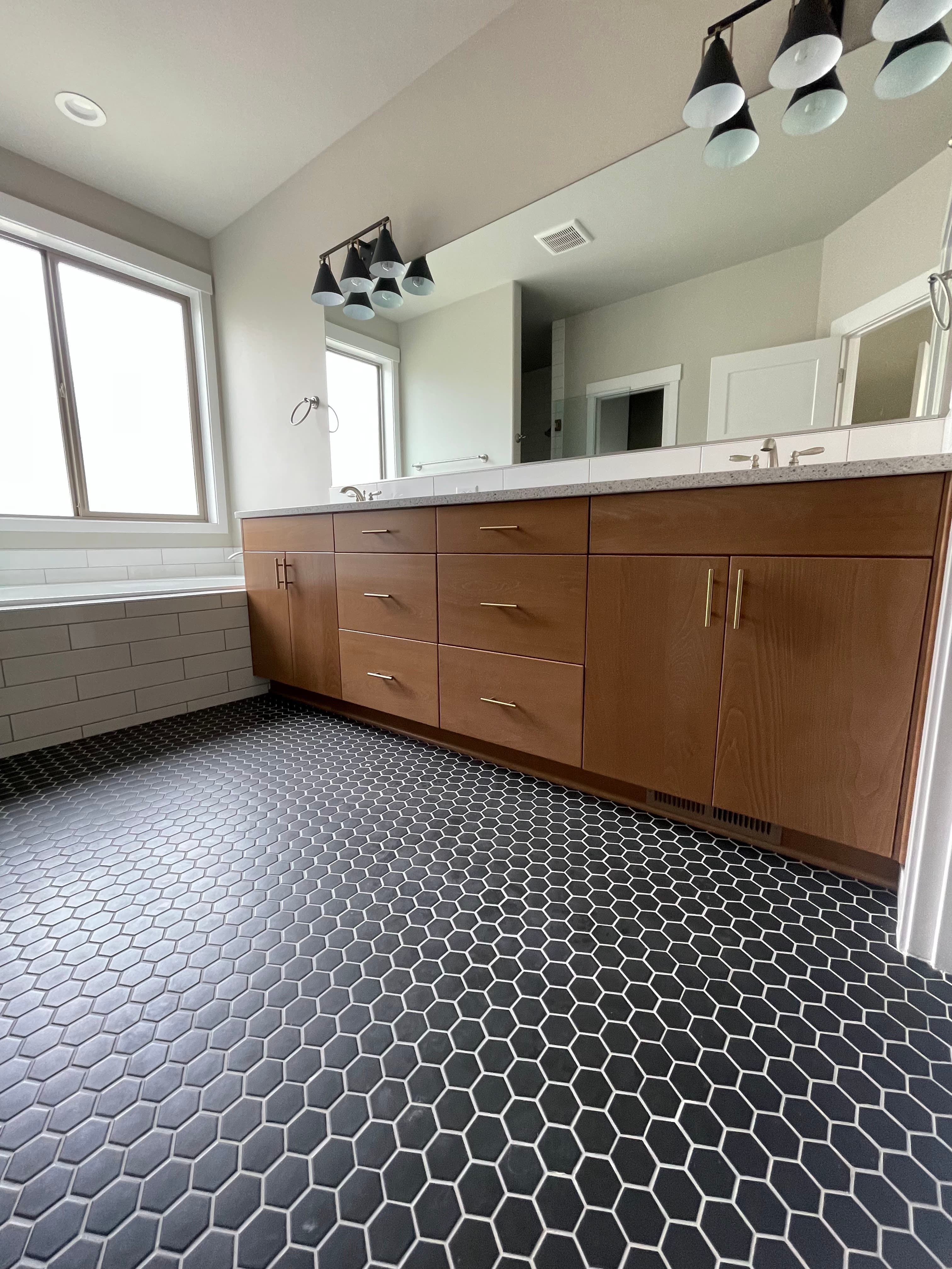 Custom bathroom vanity project 15