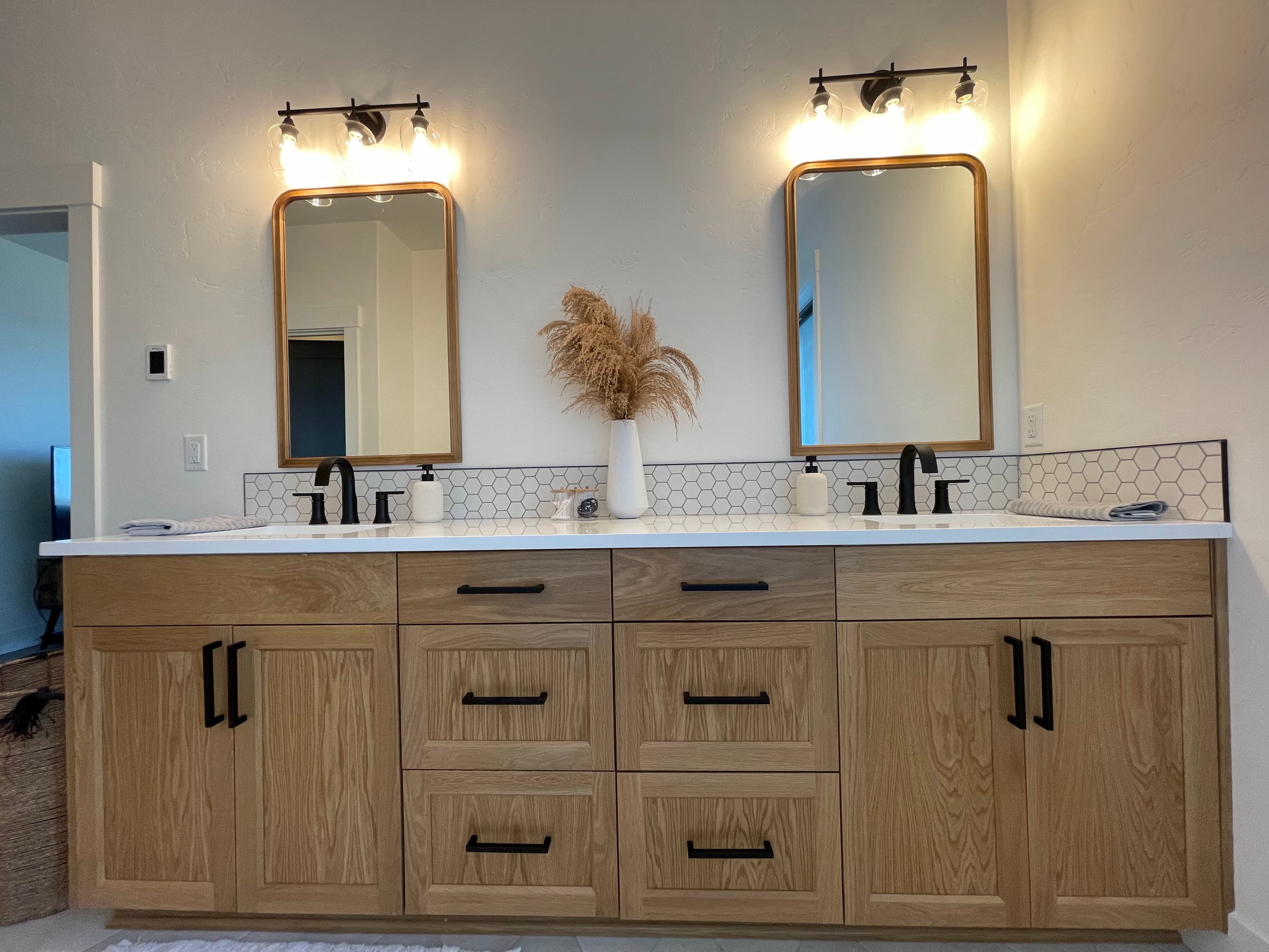 Custom bathroom vanity project 19