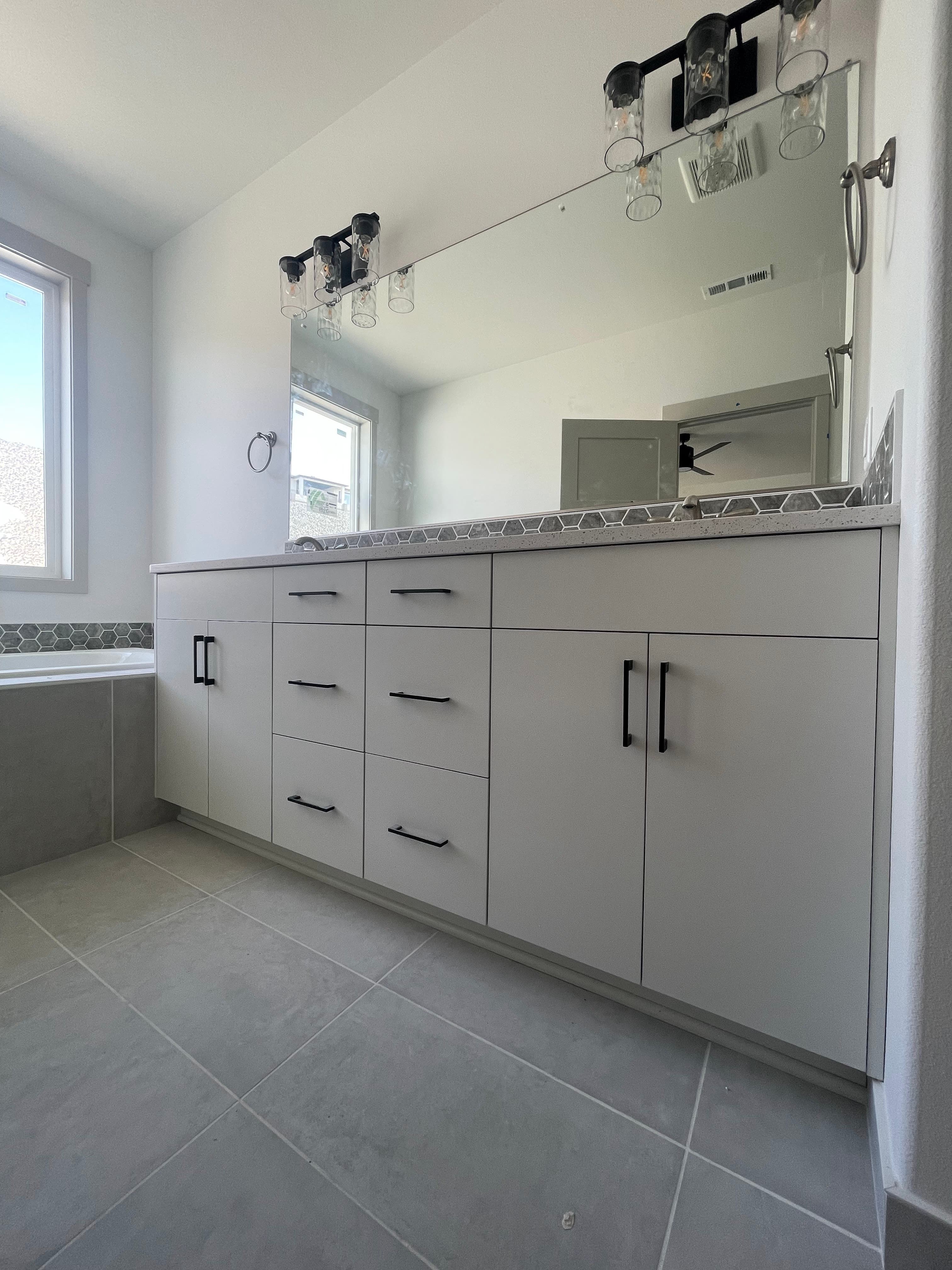 Custom bathroom vanity project 21